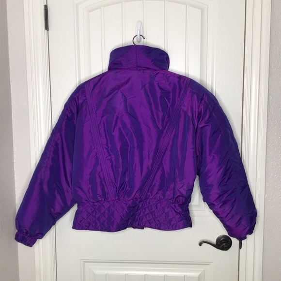 Vintage Edelweiss Purple Iridescent Ski Jacket. - Picture 9 of 16